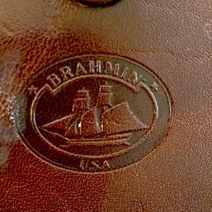 Brahmin leather crossbody bag. Brown